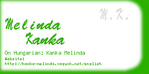 melinda kanka business card